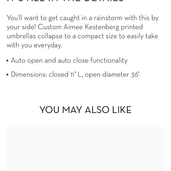 Aimee Kestenberg Bermuda marble tote umbrella - Picture 5 of 7